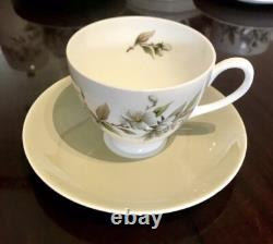 Service à café en porcelaine fine Royal Adderley Arcadia avec assiettes d'accompagnement, 31 pièces