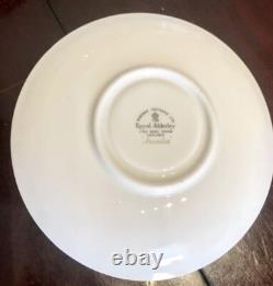 Service à café en porcelaine fine Royal Adderley Arcadia avec assiettes d'accompagnement, 31 pièces