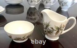 Service à café en porcelaine fine Royal Adderley Arcadia avec assiettes d'accompagnement, 31 pièces