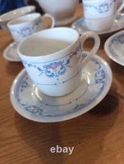 Service à café en porcelaine fine Royal Worcester vintage