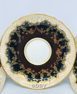 Service à café en porcelaine fine de Staffordshire Crown Vintage. Environ 1930.