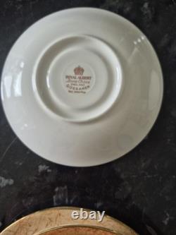 Service à café en porcelaine fine vintage Royal Albert Gossamer multicolore 22 pièces Service à café en porcelaine fine vintage Royal Albert Gossamer multicolore 22 pièces