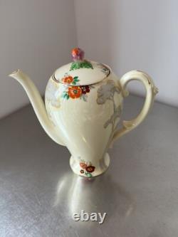 Service à café en porcelaine fine vintage Royal Cauldon des années 1930
