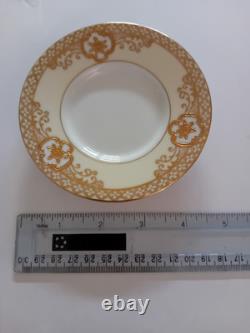 Service à café en porcelaine vintage NORITAKE en or et blanc, porcelaine de bone, début du XXe siècle