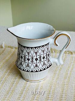 Service à café en porcelaine vintage pour 5 personnes, service à café en céramique soviétique, 12 pièces