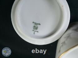 Service à café espresso en porcelaine Hutschenreuther de qualité moderne du milieu du siècle