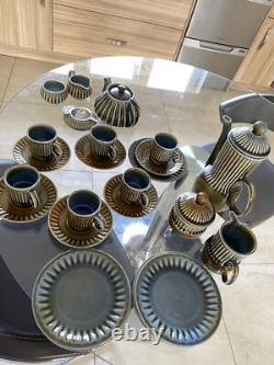 Service à café et à thé WADE IRISH en porcelaine vintage, 25 pièces jamais utilisées