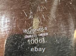 Service à café et à thé moderniste en acier inoxydable Gense de Suède des années 1960