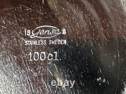 Service à café et à thé moderniste en acier inoxydable Gense de Suède des années 1960