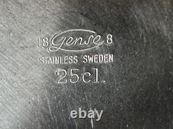 Service à café et à thé moderniste en acier inoxydable Gense de Suède des années 1960