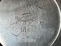 Service à café et à thé moderniste en acier inoxydable Gense de Suède des années 1960