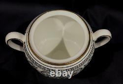 Service à café expresso en porcelaine Wedgwood Florentine Dragon vintage Angleterre noir