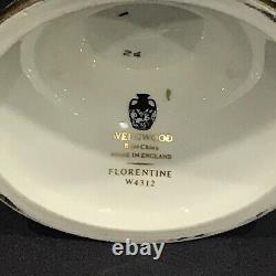 Service à café expresso en porcelaine Wedgwood Florentine Dragon vintage Angleterre noir