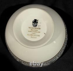 Service à café expresso en porcelaine Wedgwood Florentine Dragon vintage Angleterre noir