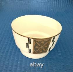 Service à café/expresso vintage en porcelaine Freiberger - géométrique des années 1950 du milieu du siècle