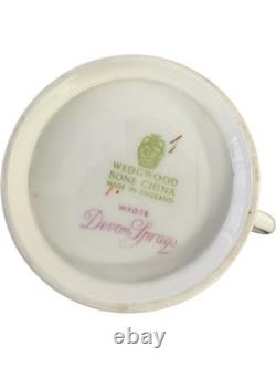 Service à café floral vintage 12 pièces en porcelaine fine Wedgwood Devon Sprays