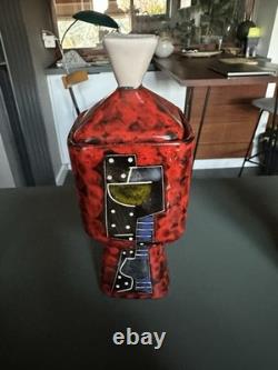 Service à café italien de style Fantoni, fabuleuse poterie vintage des années 1950/60 pour 6 personnes