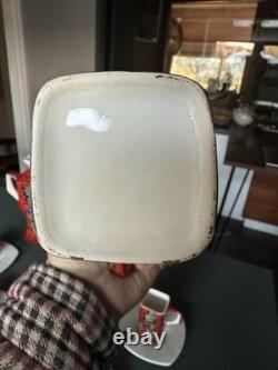 Service à café italien de style Fantoni, fabuleuse poterie vintage des années 1950/60 pour 6 personnes