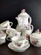 Service &agrave; Caf&eacute; Moka En Porcelaine Allemande Vintage Von Schierholz, Peint &agrave; La Main, Romantique