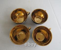 Service à café noir mat vintage Bavière Allemagne