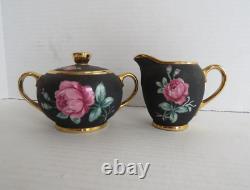 Service à café noir mat vintage Bavière Allemagne