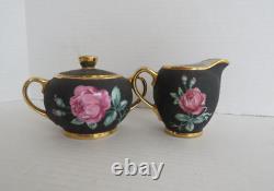 Service à café noir mat vintage Bavière Allemagne