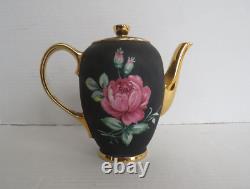 Service à café noir mat vintage Bavière Allemagne