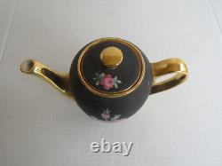 Service à café noir mat vintage Bavière Allemagne