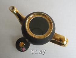 Service à café noir mat vintage Bavière Allemagne