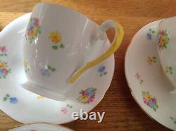 Service à café peint à la main de 15 pièces Grafton (A. B. Jones) comprenant une cafetière