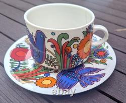 Service à café/thé Villeroy & Boch Acapulco en porcelaine vintage du Luxembourg (années 1970)