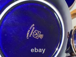 Service à café/thé Vintage Retsch & Co. Bavière Echt Kobalt bleu cobalt et or