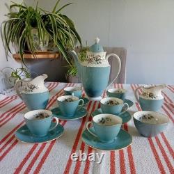 Service à café/thé Vintage Royal Doulton T. C. 1010 Rose Elegans, 6 pièces