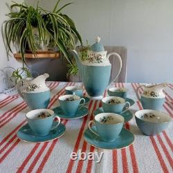 Service à café/thé Vintage Royal Doulton T. C. 1010 Rose Elegans, 6 pièces