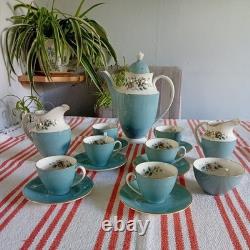 Service à café/thé Vintage Royal Doulton T. C. 1010 Rose Elegans, 6 pièces