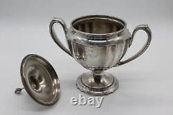 Service à café/thé en argent plaqué de style Chippendale vintage, 3 pièces, par International Silver.