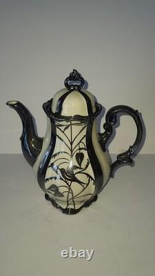 Service à café/thé vintage Hertel Jacob en argent doublé