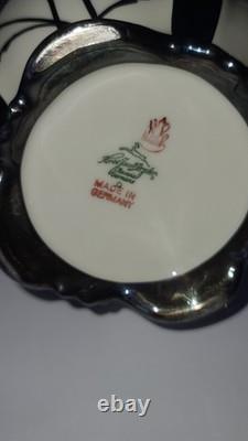 Service à café/thé vintage Hertel Jacob en argent doublé