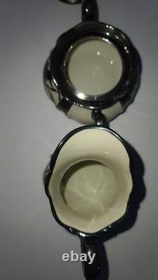 Service à café/thé vintage Hertel Jacob en argent doublé