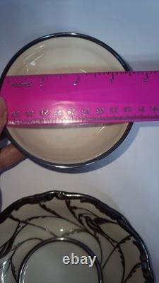 Service à café/thé vintage Hertel Jacob en argent doublé