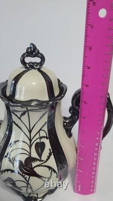 Service à café/thé vintage Hertel Jacob en argent doublé