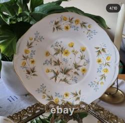 Service à café trio en porcelaine fine Colclough vintage fabriqué en Angleterre pour 2 personnes