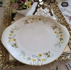 Service à café trio en porcelaine fine Colclough vintage fabriqué en Angleterre pour 2 personnes