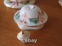 Service à café vintage Capodimonte Serpent/Cherub