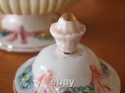 Service à café vintage Capodimonte Serpent/Cherub