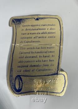 Service à café vintage Capodimonte, sucrier, tasses avec soucoupes