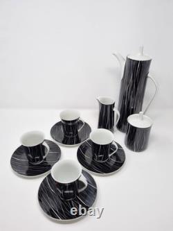 Service à café vintage Cmielow Krokus Wincenty Potacki années 1960 fabriqué en Pologne