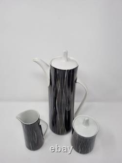 Service à café vintage Cmielow Krokus Wincenty Potacki années 1960 fabriqué en Pologne