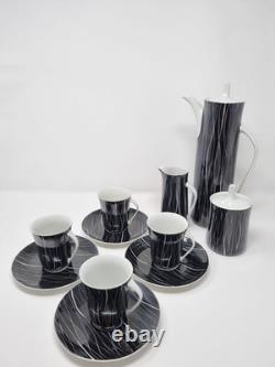 Service à café vintage Cmielow Krokus Wincenty Potacki années 1960 fabriqué en Pologne