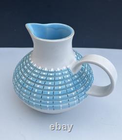 Service à café vintage Denby Burlington Blue des années 1950, conçu par A. Colledge, RARE